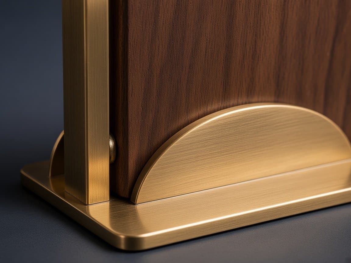 Restaurant Table Number Set design concept, close-up of the materials
